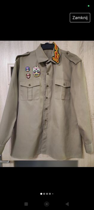 Koszula PINKO roz. L khaki naszywki