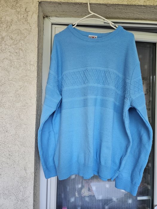 Niebieski męski sweter xxl