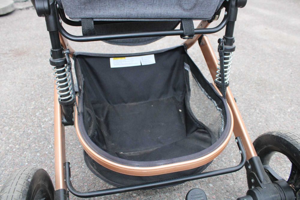 Коляска 3в1 трансформер Ninos Brava New GREY + автокрісло 0-1