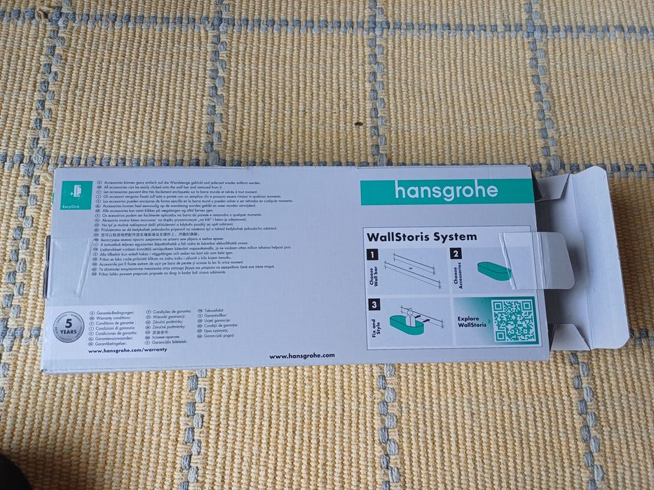 Hansgrohe wallstoris cesto preto