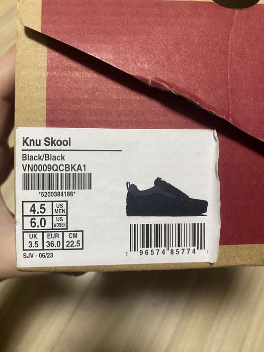 Vans Knu Skool black орігінал