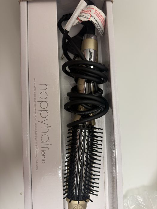 Escova eletrica de alisamento e ondulação