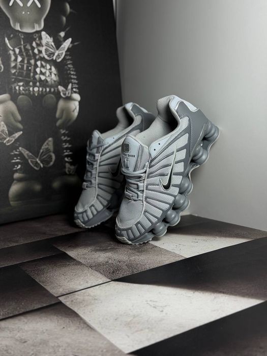 Кросівки Nike Shox TL All Grey premium | Кроссовки Найк чоловічі жіночі
