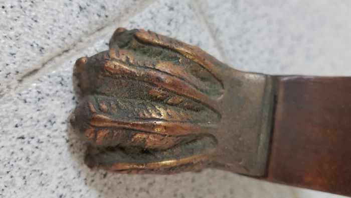 Mesa tampo mármore estilo império