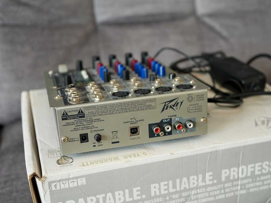 Peavey PV6 USB – 6-kanałowy mikser z interfejsem audio USB