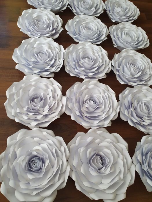 Róża z papieru 3D 45-48 cm