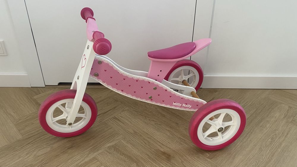 Drewniany rowerek trojkołowy Milly Mally