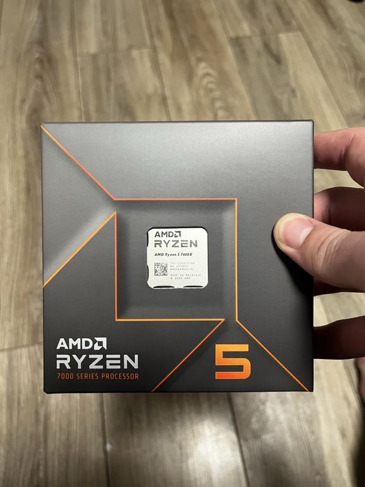 НОВИЙ/Торг AMD Ryzen 5 7600x 6 Core, 12 Thread Processor 5.3 GHz Max Boost, 4.7 GHz Base 38 MB Cache, Unlocked