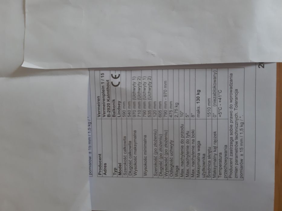 Balkonik 3 funkcyjny