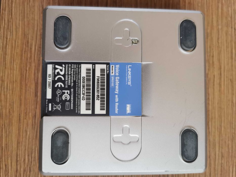 Zestaw VoIP: bramka Linksys SPA3102 + telefon Siemens Euroset 2005