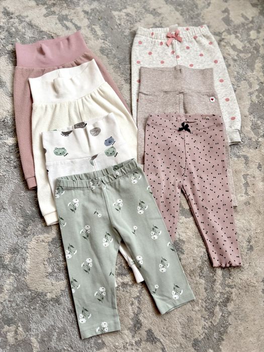 Набір штанці/легінси/лосини H&M 68-74 розмір на дівчинку
