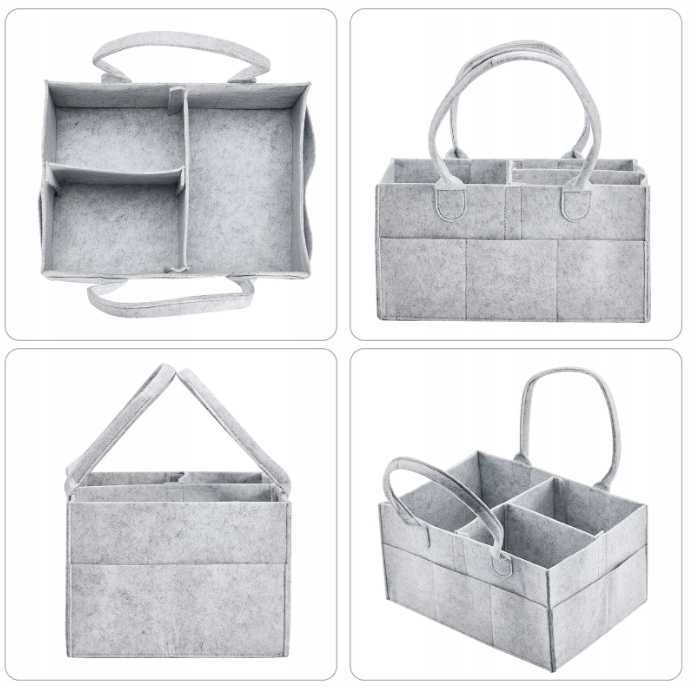 Organizer na pieluszki wielofunkcyjny filcowy