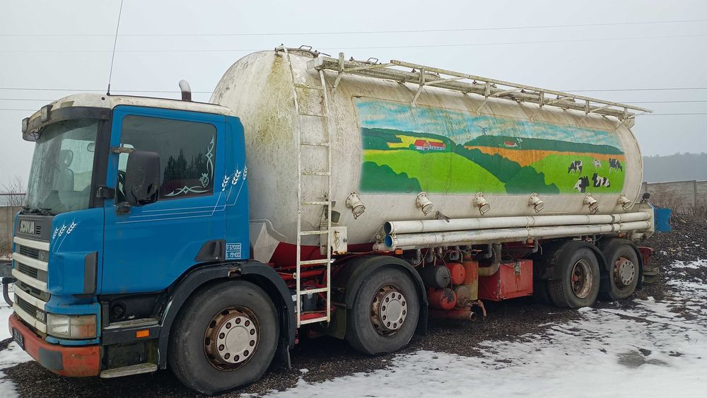 Scania 124 360 zboza pelletu paszy mąki otręby
