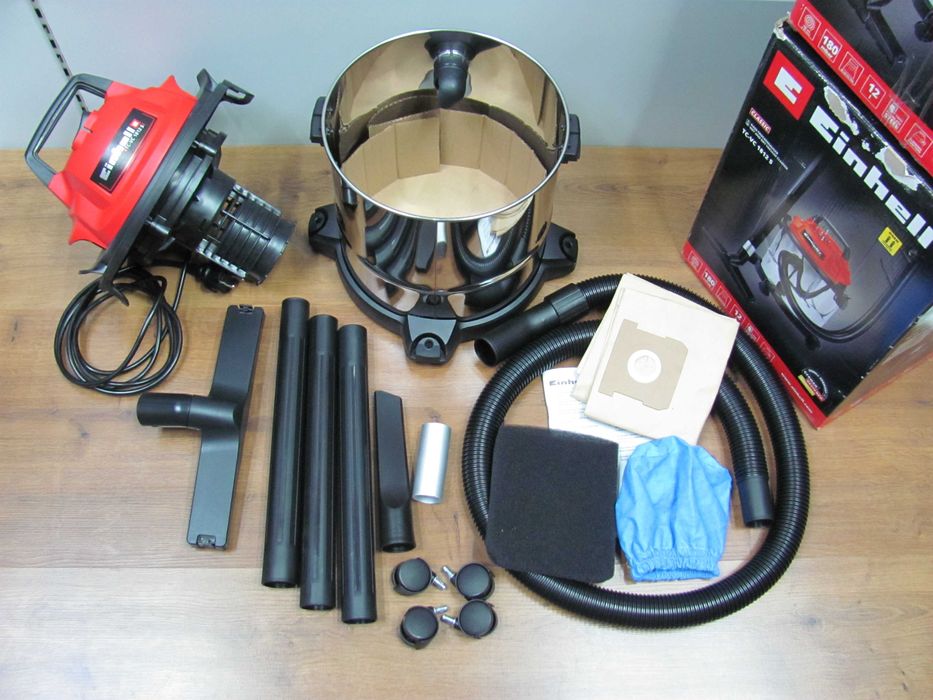 Пилосос будівельний Einhell TC-VC 1820 S; Einhell TC-VC 1815 S та Einhell TC-VC 1812 S промислові порохотяги пилосмоки привезено з Німеччини