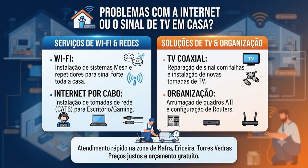 Técnico de Fibra Ótica e Redes Domésticas - Reparações Rápidas
