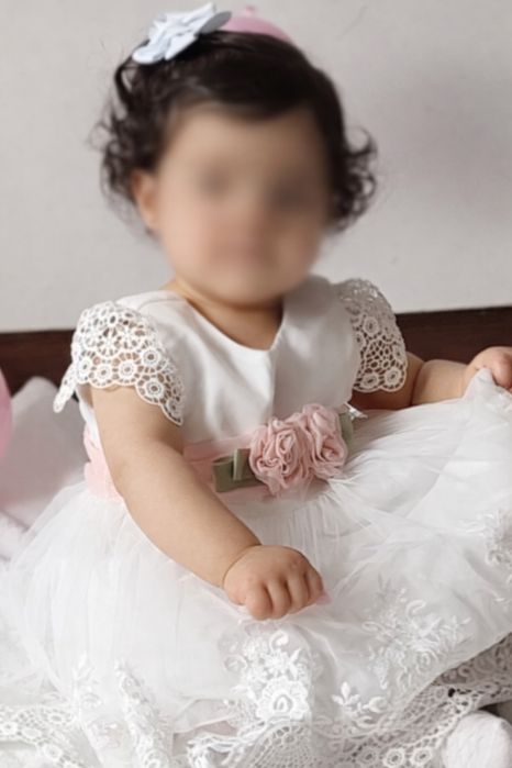 Vestido de Festa para Bebé – Tamanho 18 Meses (Como Novo)