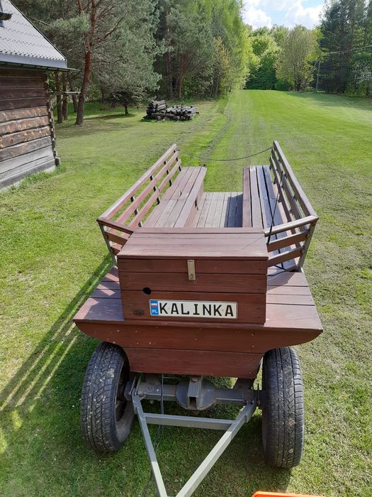Przyczepa do przewozu ludzi osób podwoda myśliwska