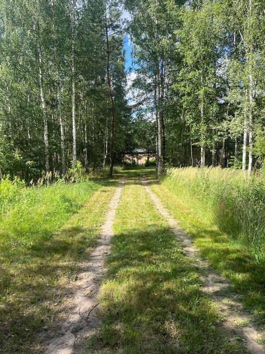 Działka budowlana 6413 m² ,domek 35 m²,sauna,garaż,staw, 40 min od Wwy