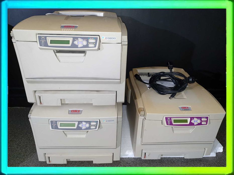 3x Drukarka OKI C3200 C5200 Laserowa Kolorowa Sprawne