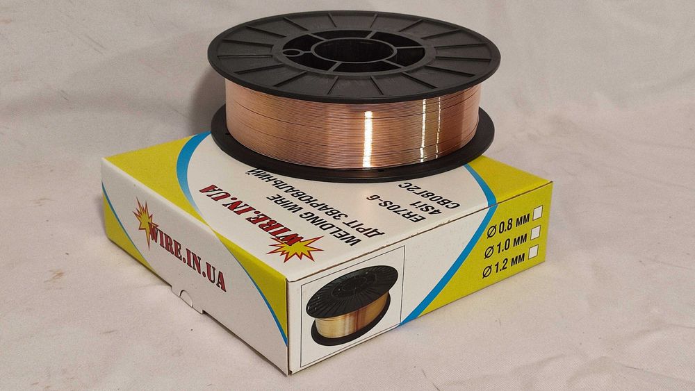 1,0 мм 5,25 кг Проволока Сварочная Дріт Зварювальний ОБМІДНЕНИЙ