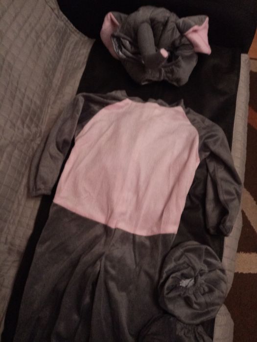 Fato elefante  carnaval menina 2-3  anos