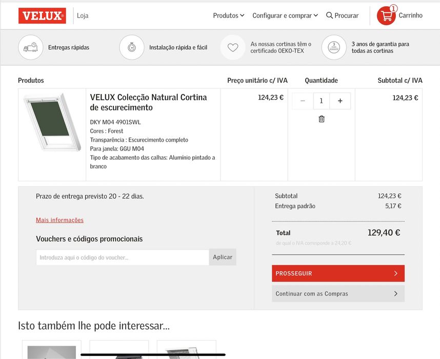 Cortina escurecimento VELUX DKY M04 4901SWL