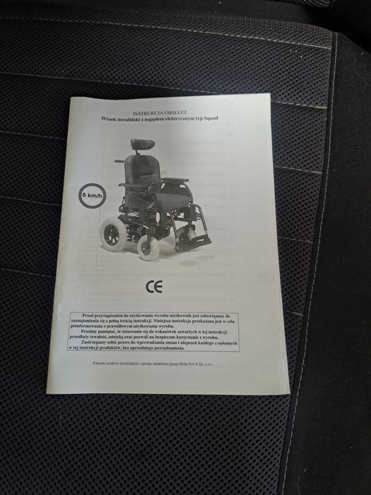 Sprzedam używany wózek inwalidzki akumulatorowy Vermeiren