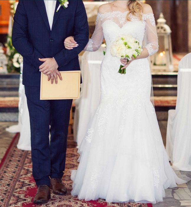 Suknia ślubna biała r.38 Sincerity Bridal Justin Alexander