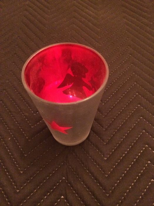 Copo decorativo prateado