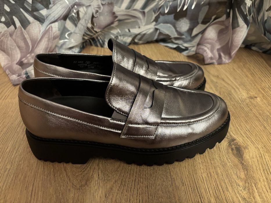 Loafersy, półbuty skórzane damskie Gabor roz. 38