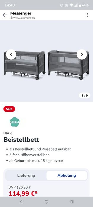 Łóżeczko dostawka