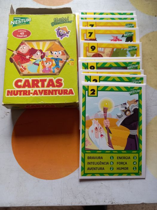 Jogo cartas nestum nutri aventura