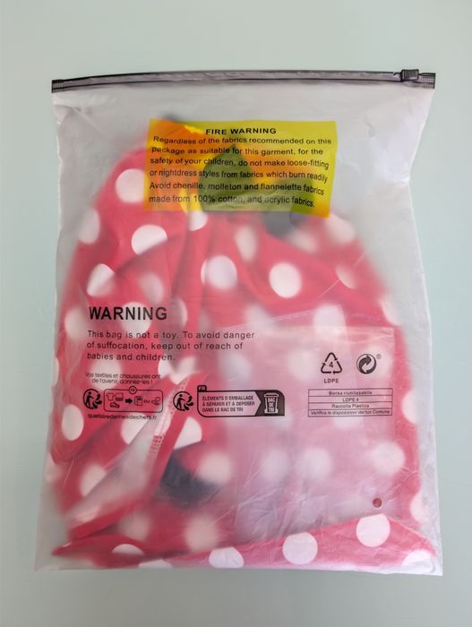 Disfarce Minnie 12-18M