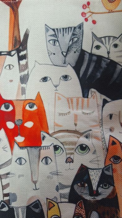 Сумка - шопер  з котиками