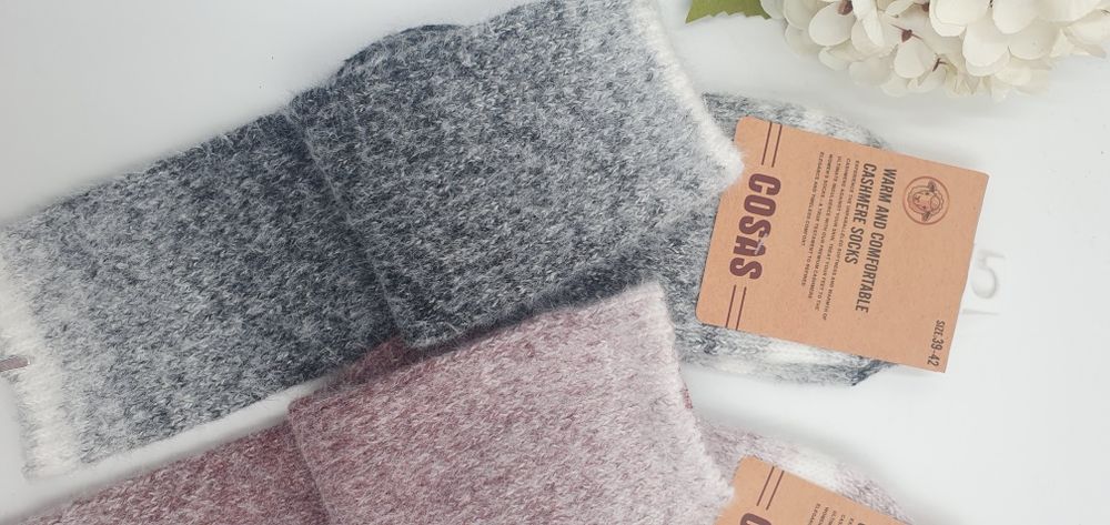 Grube kaszmirowe ciepłe damskie 39-42 kaszmir thermo