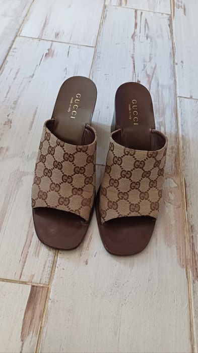 Мюлі GUCCI оригінал 39й, Гуччі мюли, босоножки Гуччи, гучи босоніжки.