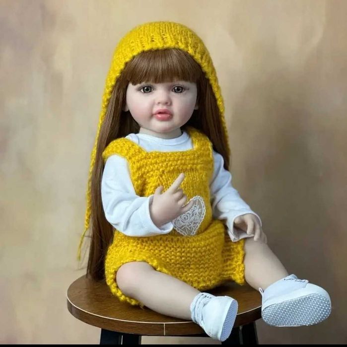 8)Кукла Реборн очаровательная Принцесса  55сМ. Премиум класса