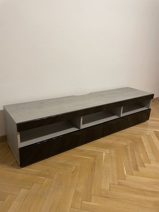 Szafka RTV nowa czarny polysk