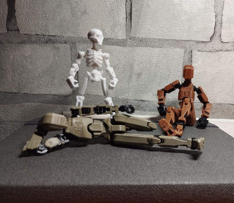 Конструктор, робот шарнірний Dummy 13 робо-пес іграшка, брелок