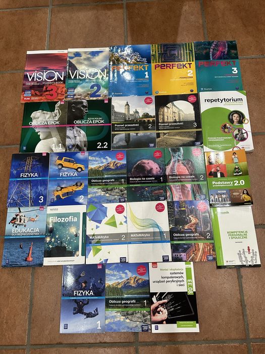 ksiazki 1/2/3 klasa technikum