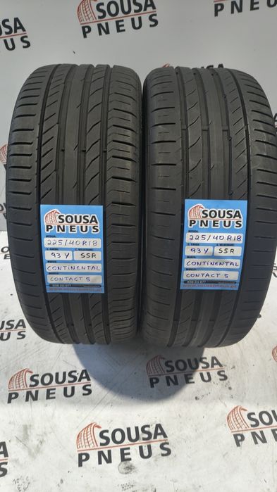 2 pneus semi novos 225-40R18 Continental SSR - Oferta dos Portes