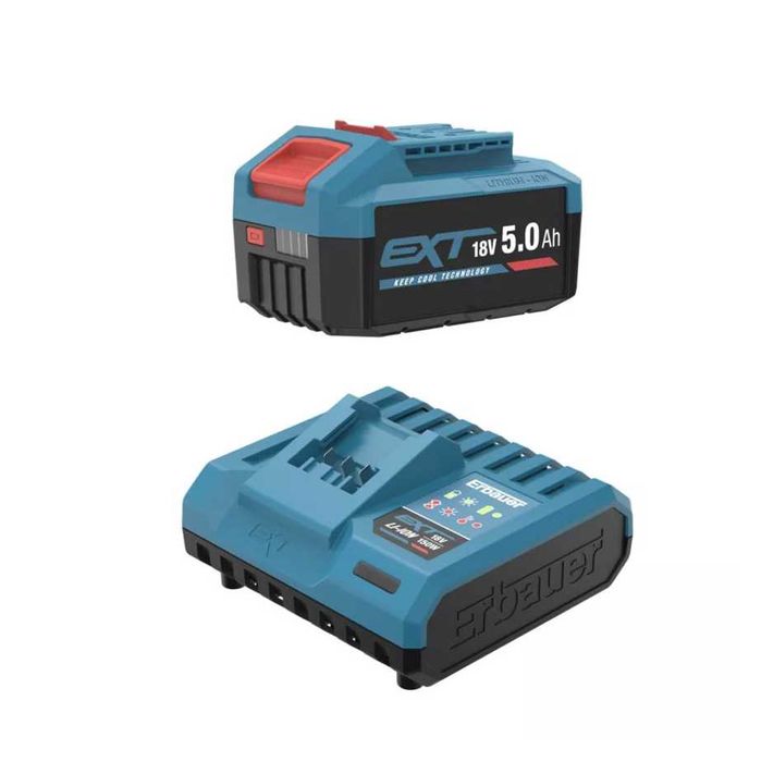 Akumulator Li-Ion Erbauer 18 V 5 Ah + ładowarka