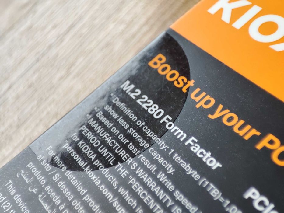 Dysk SSD 1TB Kioxia Exceria G2. NVMe PCIe. + "smycz"