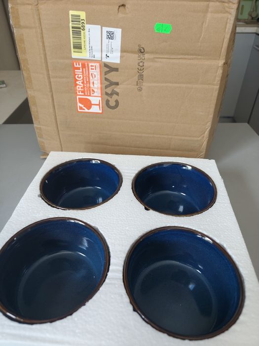 ceramiczne miseczki marki CSYY, wykończone w stylu retro