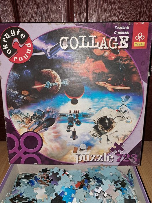 Okrągłe puzzle Kosmos Collage Trefl