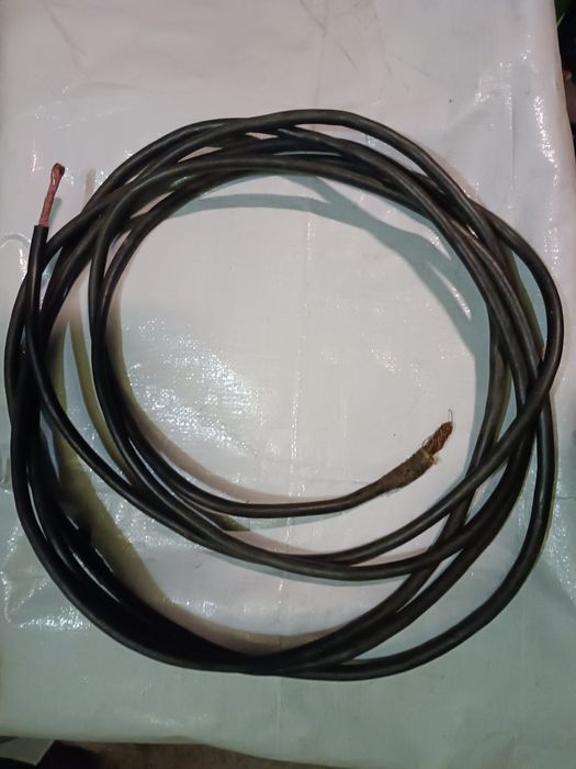 кабель сварочный медный 6 м. вес:1,35