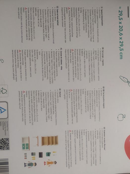 Drewniany zestaw do zabawy sklep