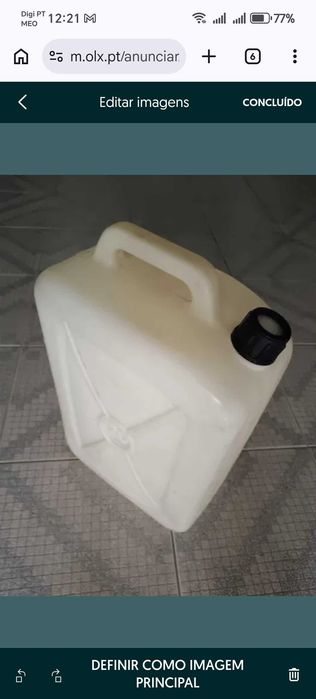 Jerrican 20 L usado e em bom estado