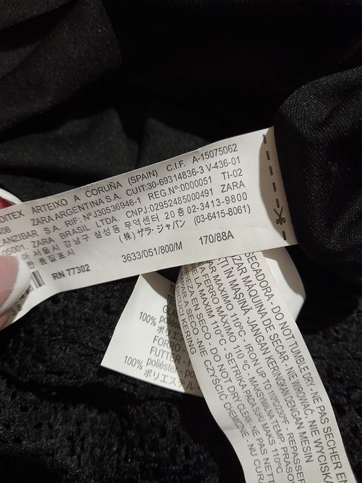 Zara Basic в ідеалі чорна мереживна міні-сукня р.М