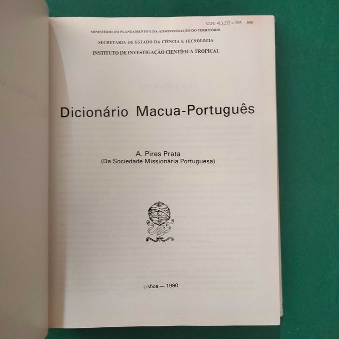 Dicionário Macua-Português - A. Pires Prata